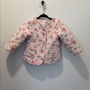Cupcakes and Cashmere 100% cotton quilted flowery jacket in size 2T